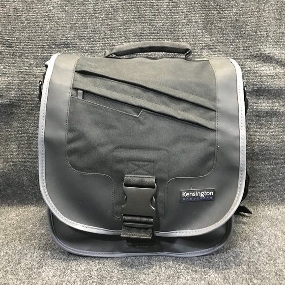 Kensington Saddlebag Ultra Black Unisex Size Messenger F4355 Messenger Bag - Picture 1 of 16